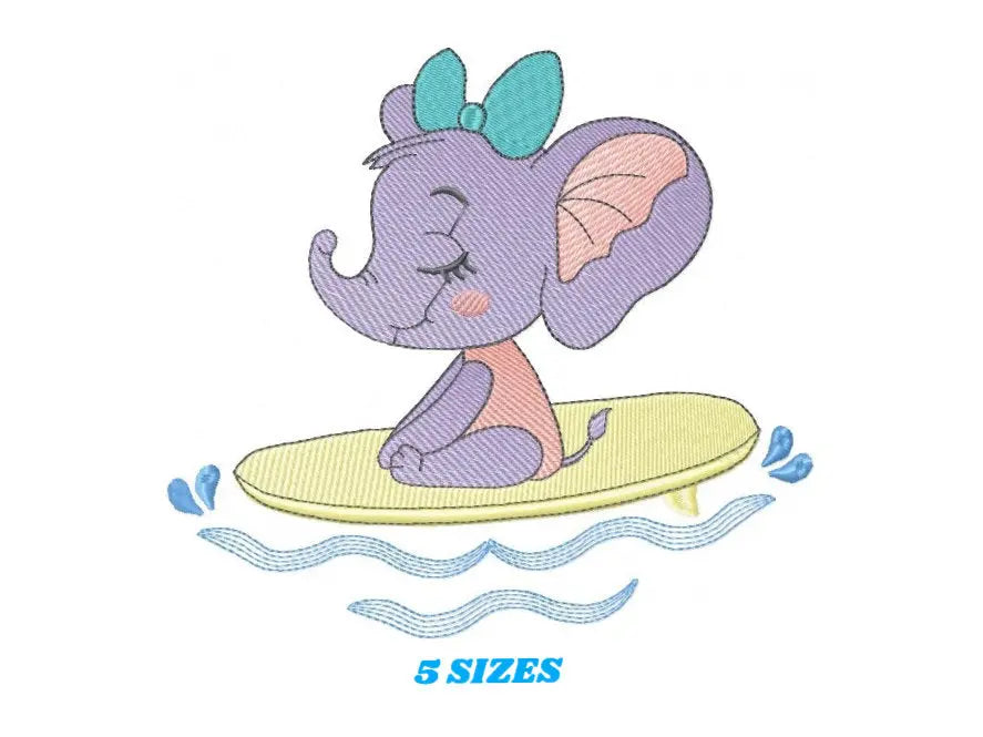 Elephant embroidery designs - Animal embroidery design machine embroidery pattern - Baby girl embroidery file kid embroidery elephant design Marcia Embroidery