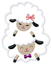 Laden Sie das Bild in den Galerie-Viewer, Sheep embroidery design - Lamb embroidery designs machine embroidery pattern - baby girl embroidery file - sheep applique design download
