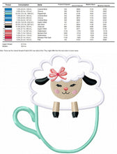 Load image into Gallery viewer, Sheep embroidery design - Lamb embroidery designs machine embroidery pattern - baby girl embroidery file - sheep applique design download
