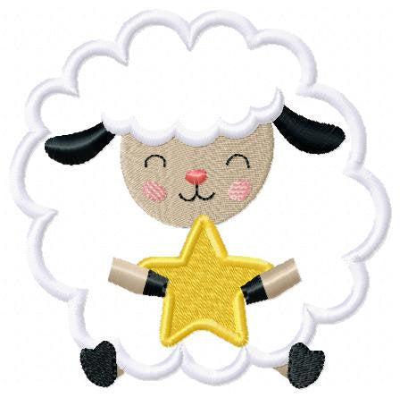 Sheep embroidery design - Lamb embroidery designs machine embroidery pattern - baby boyb embroidery file - sheep applique design download