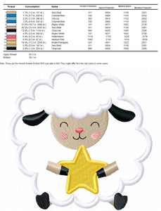 Sheep embroidery design - Lamb embroidery designs machine embroidery pattern - baby boyb embroidery file - sheep applique design download