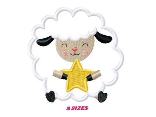Sheep embroidery design - Lamb embroidery designs machine embroidery pattern - baby boyb embroidery file - sheep applique design download Marcia Embroidery