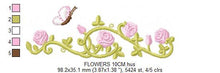 Load image into Gallery viewer, Flower garden embroidery designs - Roses embroidery design machine embroidery pattern - Tea towel embroidery file - kitchen cloth apron
