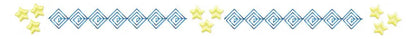 Border embroidery designs - Divider embroidery design machine embroidery pattern - Line embroidery file - tea towel embroidery flourish star Marcia Embroidery