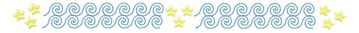 Border embroidery designs - Divider embroidery design machine embroidery pattern - Line embroidery file - tea towel embroidery flourish star Marcia Embroidery