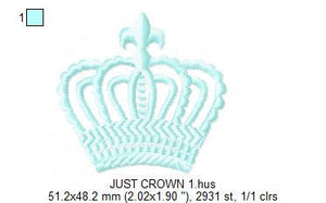 Crown embroidery designs - Laurel Wreath Crown embroidery design machine embroidery pattern - baby girl embroidery file - instant download