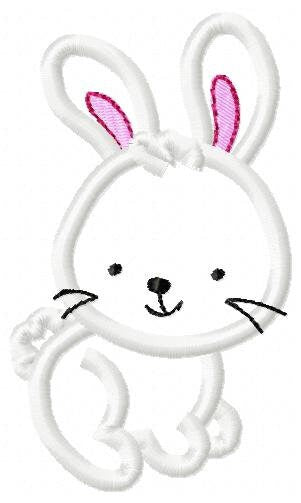 Bunny embroidery design - Rabbit embroidery designs machine embroidery pattern - baby girl embroidery file - kid embroidery rabbit applique