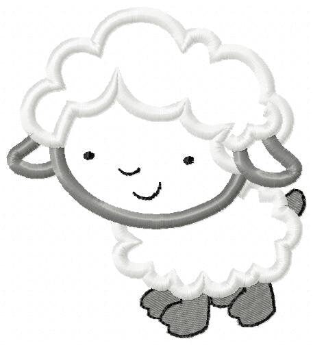 Sheep embroidery design - Lamb embroidery designs machine embroidery pattern - baby boy embroidery file - sheep applique design download