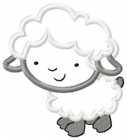 Sheep embroidery design - Lamb embroidery designs machine embroidery pattern - baby boy embroidery file - sheep applique design download