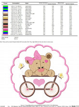 Cargar imagen en el visor de la galería, Bear embroidery design - Animals embroidery designs machine embroidery pattern - Baby girl embroidery - Safari embroidery file Tag Frame
