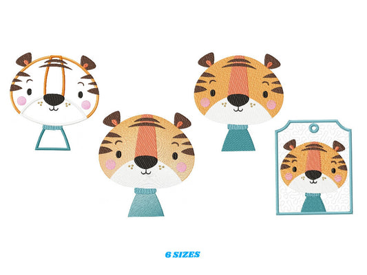 Tiger embroidery designs - Safari embroidery design machine embroidery pattern - Baby boy embroidery file - animal embroidery download