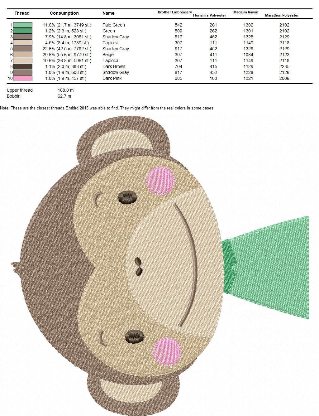 Monkey embroidery designs - Safari embroidery design machine embroidery pattern - Baby boy embroidery file - animal embroidery download