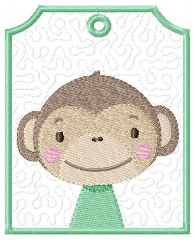 Monkey embroidery designs - Safari embroidery design machine embroidery pattern - Baby boy embroidery file - animal embroidery download