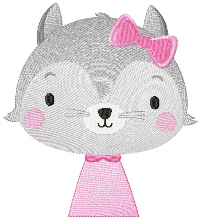 Cat embroidery designs - Safari embroidery design machine embroidery pattern - Baby girl  embroidery file - animal pet embroidery download Marcia Embroidery
