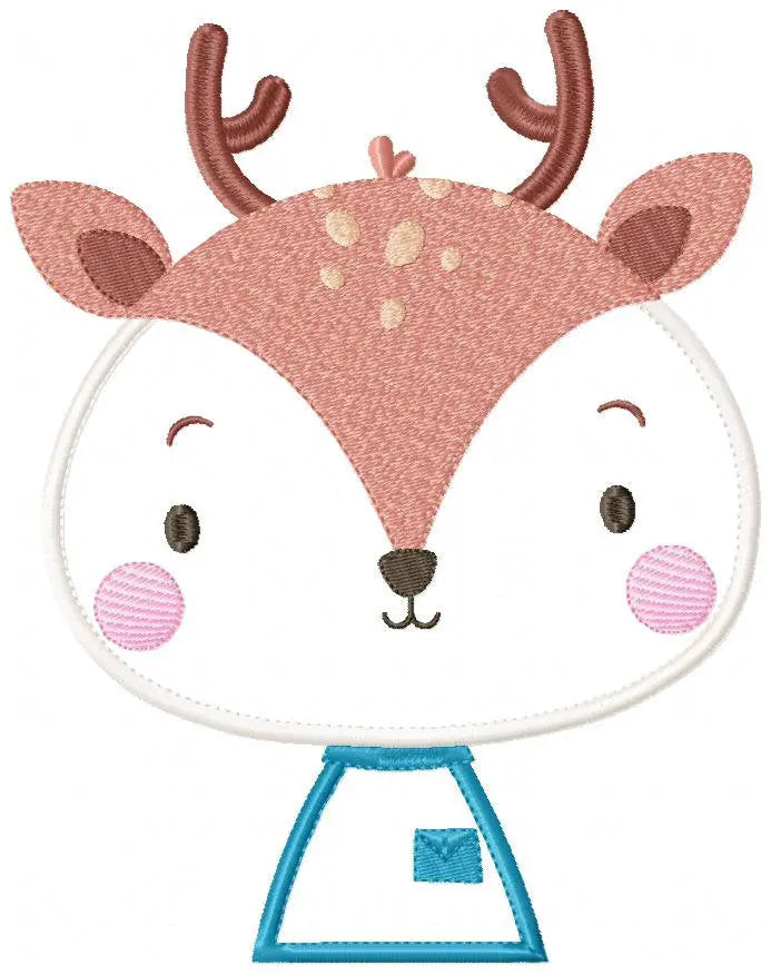 Deer embroidery designs - Safari embroidery design machine embroidery pattern - Baby boy embroidery file -  deer with clothes download HUS Marcia Embroidery