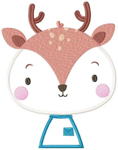 Deer embroidery designs - Safari embroidery design machine embroidery pattern - Baby boy embroidery file -  deer with clothes download HUS Marcia Embroidery