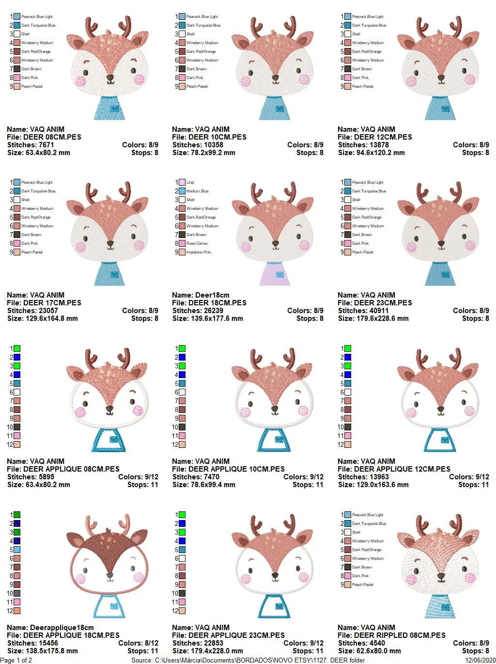 Deer embroidery designs - Safari embroidery design machine embroidery pattern - Baby boy embroidery file -  deer with clothes download HUS Marcia Embroidery