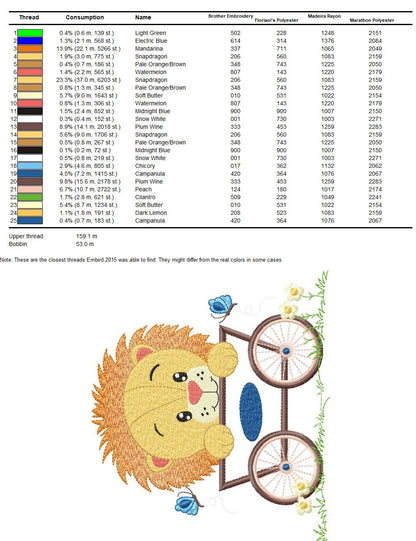 Lion embroidery designs - Animal embroidery design machine embroidery pattern - Baby boy embroidery file - lion applique design Safari pes