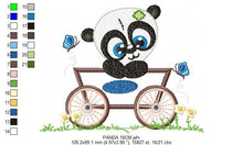 Load image into Gallery viewer, Panda embroidery design - Animal in agon embroidery designs machine embroidery pattern - Baby boy embroidery file - tag embroidery download
