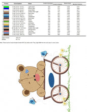 Cargar imagen en el visor de la galería, Bear embroidery design - Animals embroidery designs machine embroidery pattern - Baby boy embroidery - Safari embroidery file Tag Frame
