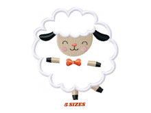 Cargar imagen en el visor de la galería, Sheep embroidery design - Lamb embroidery designs machine embroidery pattern - baby embroidery file newborn embroidery sheep applique design
