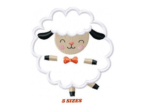 Sheep embroidery design - Lamb embroidery designs machine embroidery pattern - baby embroidery file newborn embroidery sheep applique design