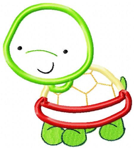 Turtle embroidery design - Animal embroidery designs machine embroidery pattern - Baby boy embroidery file - turtle applique design download