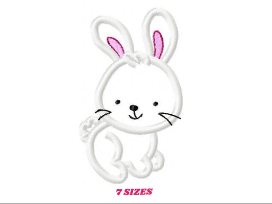 Bunny embroidery design - Rabbit embroidery designs machine embroidery pattern - baby girl embroidery file - kid embroidery rabbit applique Marcia Embroidery