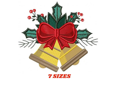 Bell embroidery designs - Xmas embroidery design machine embroidery pattern - Christmas embroidery file Religious embroidery Jingle Bells Marcia Embroidery