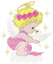 Load image into Gallery viewer, Angel embroidery designs - Girl embroidery design machine embroidery pattern - Boy embroidery file - Angel design instant download file
