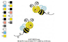 Cargar imagen en el visor de la galería, Bee embroidery design - Beehive embroidery designs machine embroidery pattern - Kitchen embroidery file - bee hive embroidery beekeeping
