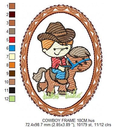Farm embroidery designs - Cowboy embroidery design machine embroidery pattern - Cowgirl embroidery file - cow horse embroidery barn animals