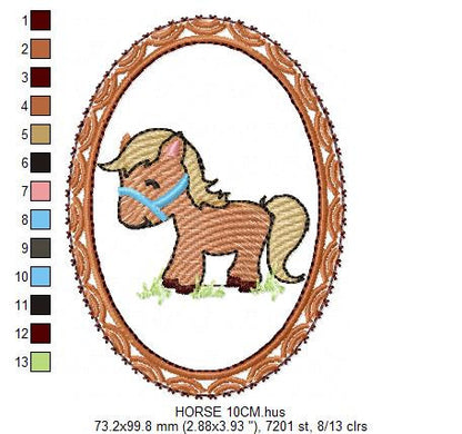 Farm embroidery designs - Cowboy embroidery design machine embroidery pattern - Cowgirl embroidery file - cow horse embroidery barn animals