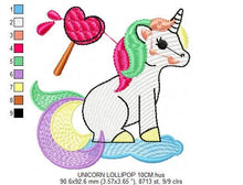 Load image into Gallery viewer, Unicorn embroidery designs - Baby girl embroidery design machine embroidery pattern - unicorns embroidery file instant download digital file
