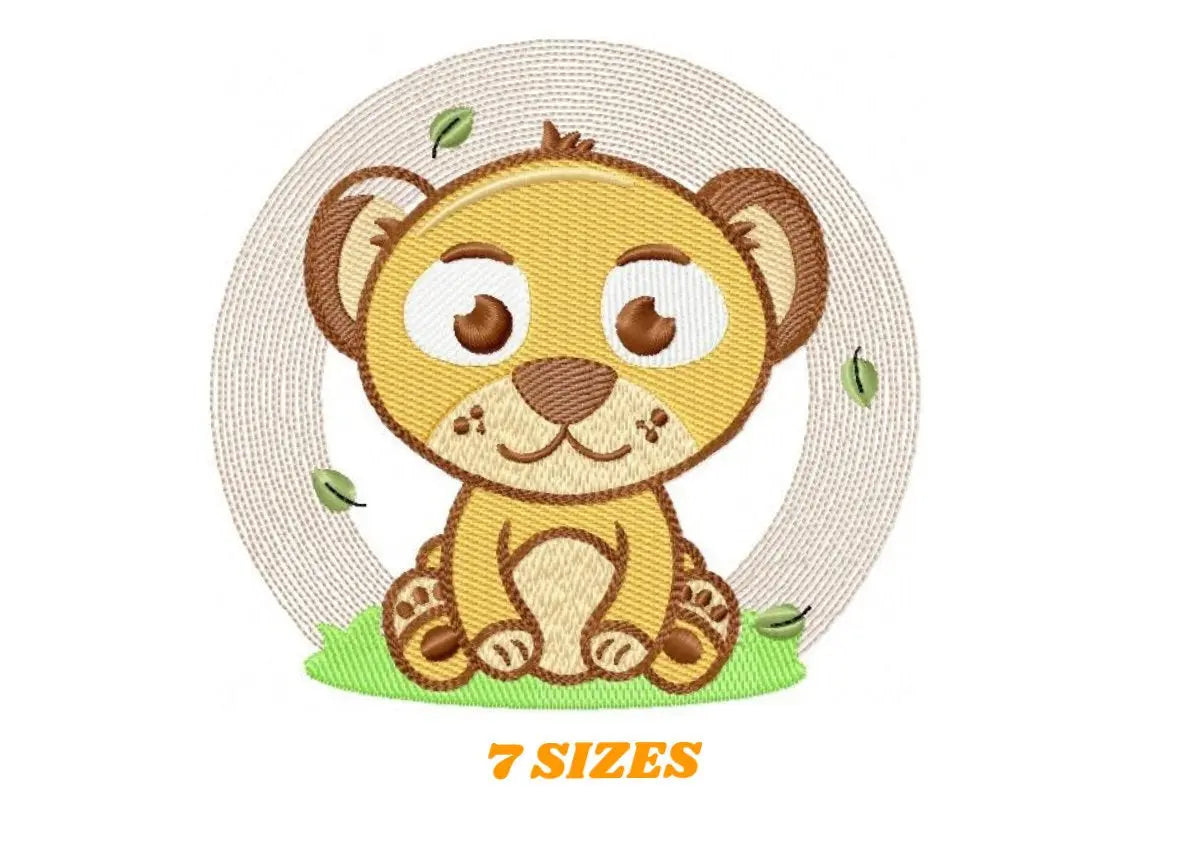 Lioness embroidery designs - Safari embroidery design machine embroidery pattern - Baby boy embroidery file - Lion king embroidery download Marcia Embroidery
