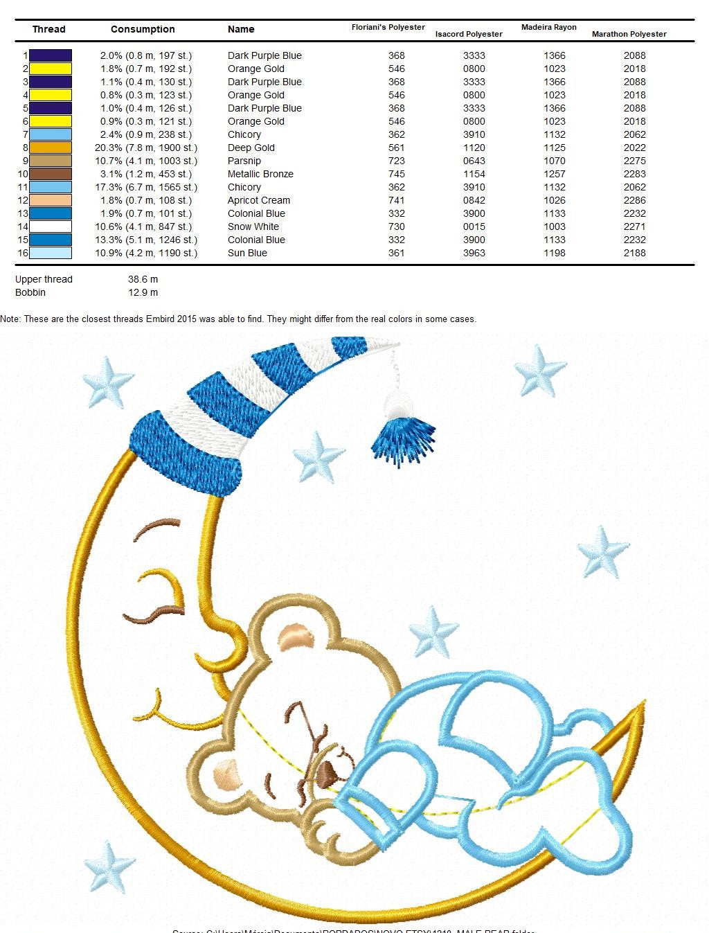 Bear embroidery designs - Moon embroidery design machine embroidery pattern - Bear applique design - Baby boy embroidery file digital file