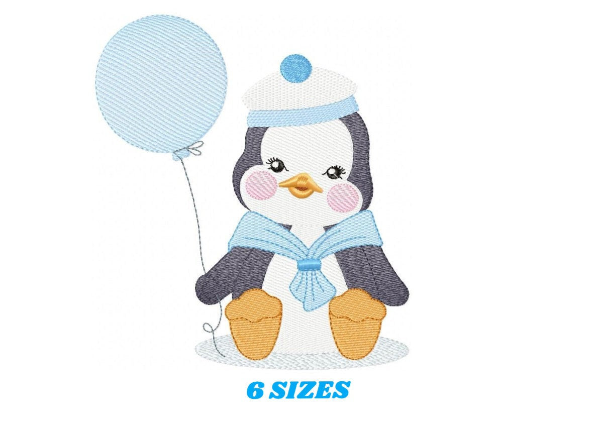 Penguin embroidery design - Animal embroidery designs machine embroidery pattern - Baby boy embroidery file - instant download Winter Cold