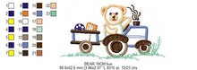 Carica l&#39;immagine nel visualizzatore di Gallery, Bear with tractor embroidery designs - Bear embroidery design machine embroidery pattern - Baby boy embroidery file - instant download Farm
