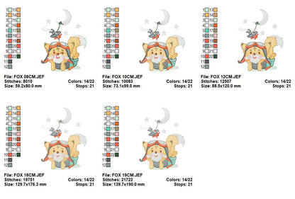 Red Fox embroidery designs - Woodland animals embroidery design machine embroidery pattern - baby boy embroidery file - instant download
