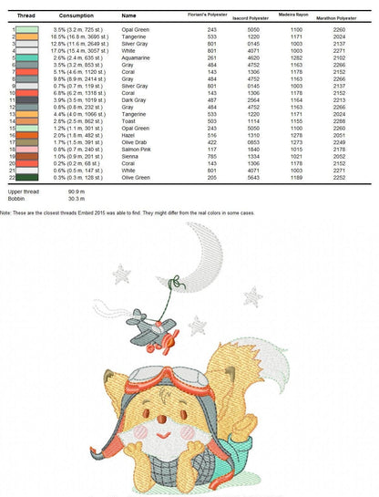 Red Fox embroidery designs - Woodland animals embroidery design machine embroidery pattern - baby boy embroidery file - instant download