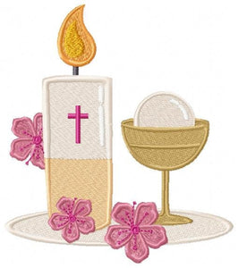 Eucharist embroidery designs - Communion embroidery design machine embroidery pattern - Catholic embroidery file - Grape Bread Wheat church