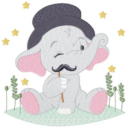 Elephant embroidery designs - Animal embroidery design machine embroidery pattern - Baby Boy embroidery file - kid embroidery Towel pillow Marcia Embroidery