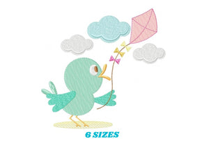 Bird embroidery designs - Animal embroidery design machine embroidery pattern - Baby boy embroidery file - kid embroidery Towel pillow cloth