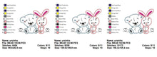 Cargar imagen en el visor de la galería, Animals embroidery designs - Bear embroidery design machine embroidery pattern - rabbit embroidery file - Bunny embroidery applique design
