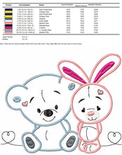 Carica l&#39;immagine nel visualizzatore di Gallery, Animals embroidery designs - Bear embroidery design machine embroidery pattern - rabbit embroidery file - Bunny embroidery applique design

