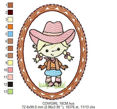 Farm embroidery designs - Cowboy embroidery design machine embroidery pattern - Cowgirl embroidery file - cow horse embroidery barn animals