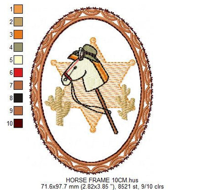 Farm embroidery designs - Cowboy embroidery design machine embroidery pattern - Cowgirl embroidery file - cow horse embroidery barn animals