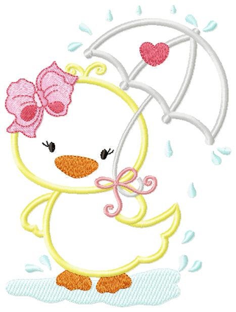 Duck embroidery design - Animal embroidery designs machine embroidery pattern - boy embroidery file - baby girl embroidery duck applique