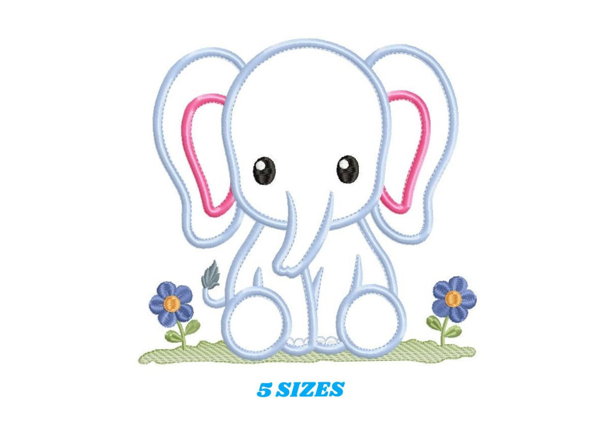 Elephant embroidery designs - Animal embroidery design machine embroidery pattern - Baby boy embroidery file - elephant applique design