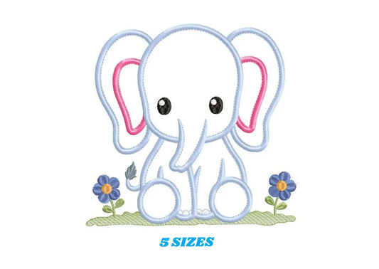 Elephant embroidery designs - Animal embroidery design machine embroidery pattern - Baby boy embroidery file - elephant applique design Marcia Embroidery